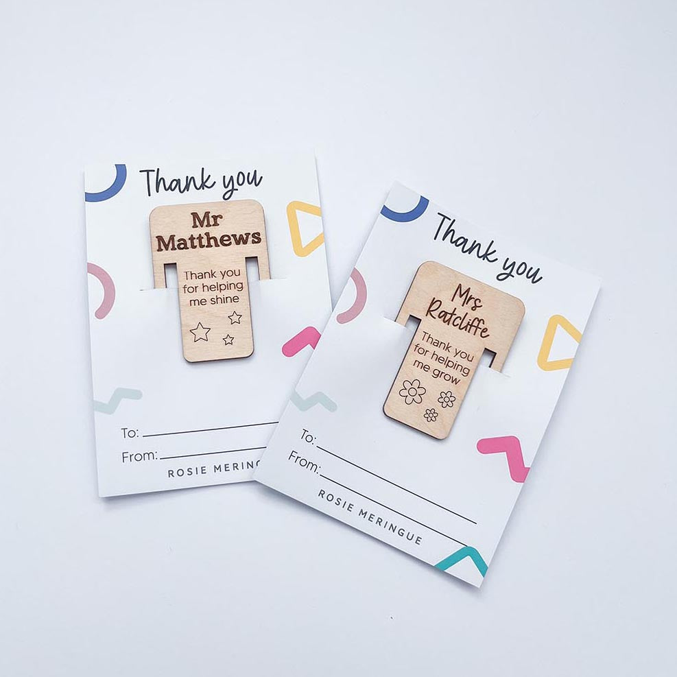 Personalised Teacher Book Mark