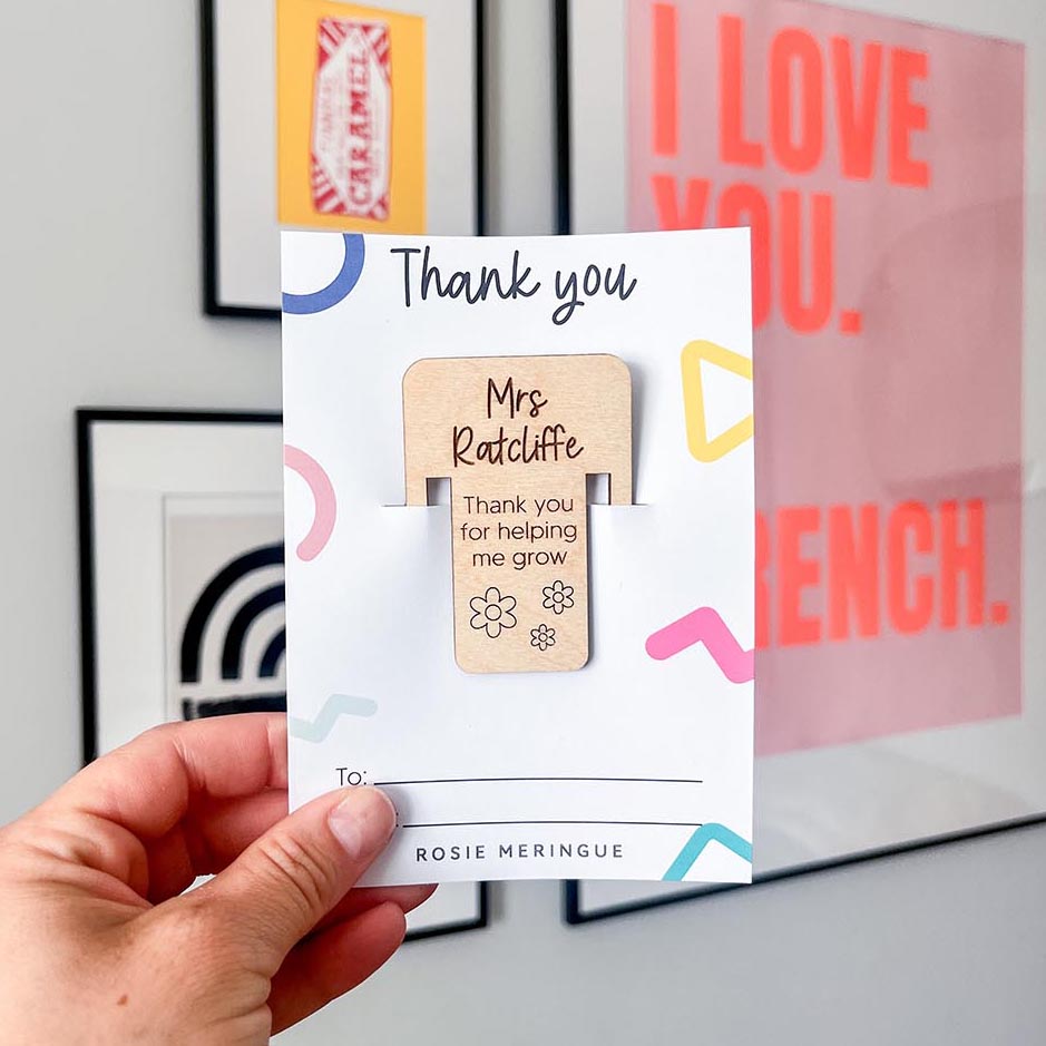 Personalised Teacher Book Mark
