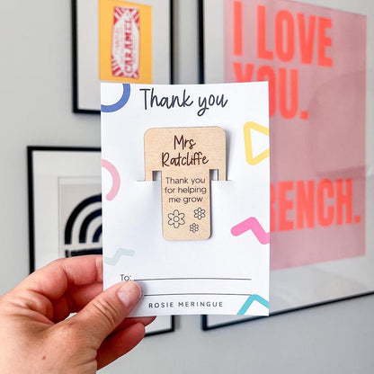 Personalised Teacher Book Mark