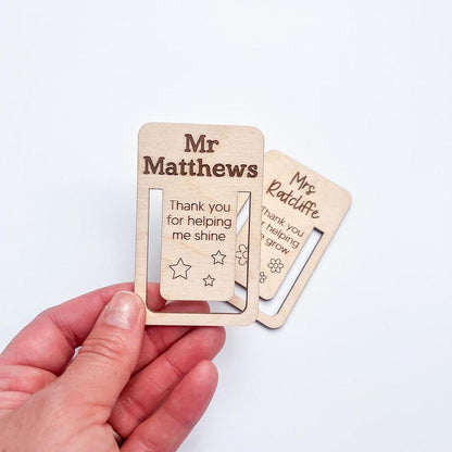 Personalised Teacher Book Mark