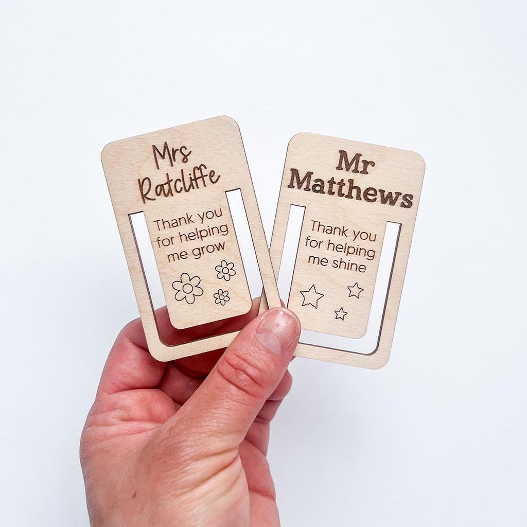 Personalised Teacher Book Mark