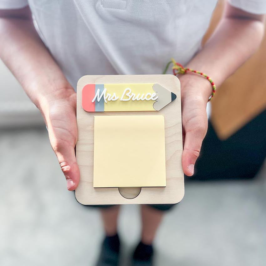 Personalised Teacher Post it Note Pad