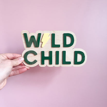 Wild Child Wall Sign