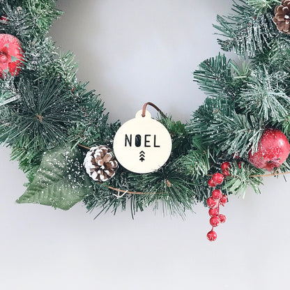 Noel Bauble | Scandi-Style Wooden Christmas Decoration