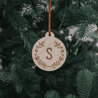 Letter Bauble Engraved