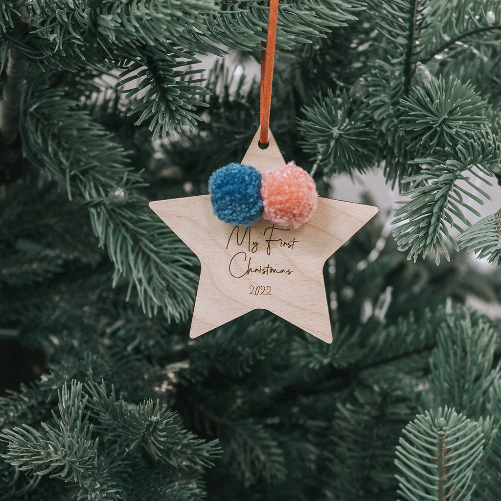 Pom Pom First Christmas Bauble