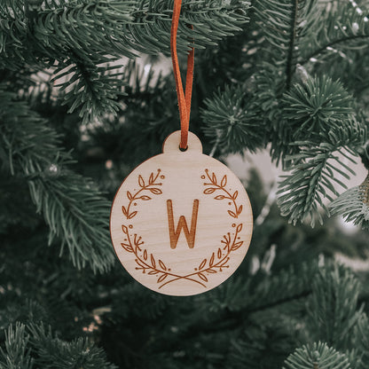 Letter Bauble Engraved
