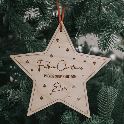 Stop Here Personalised Star