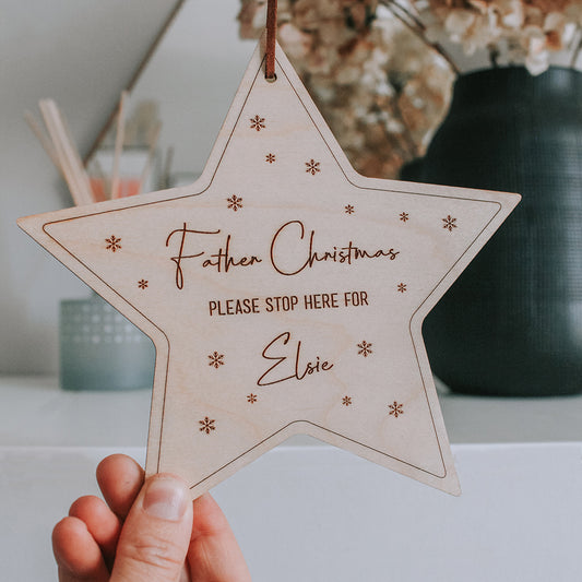 Stop Here Personalised Star