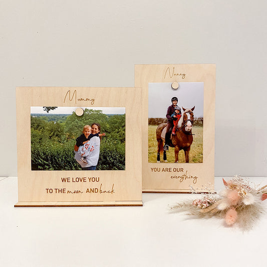 Freestanding Personalised 6x4in Photo Frame