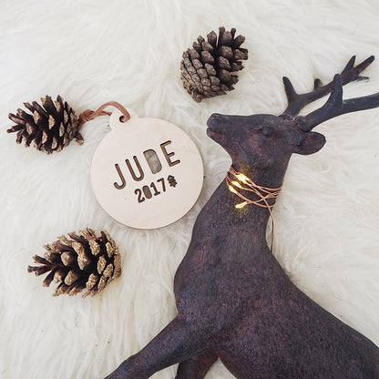 Name Bauble | Personalised Wooden Christmas Decoration