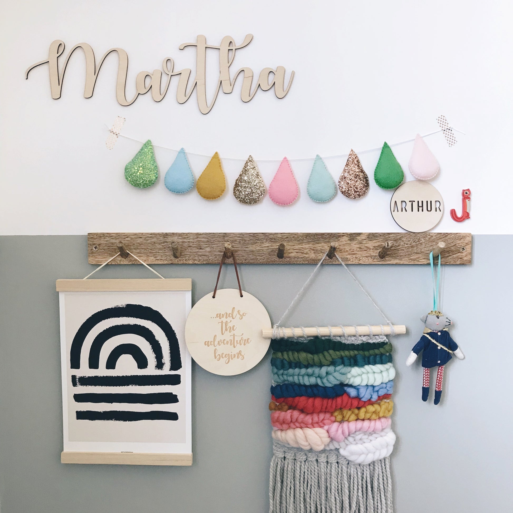 Classic Wall Name | Personalised Wooden Nursery Decoration