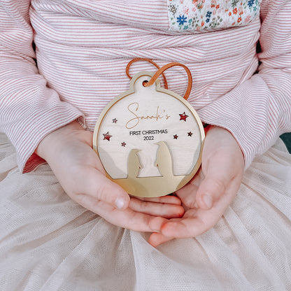 Penguin Personalised Bauble