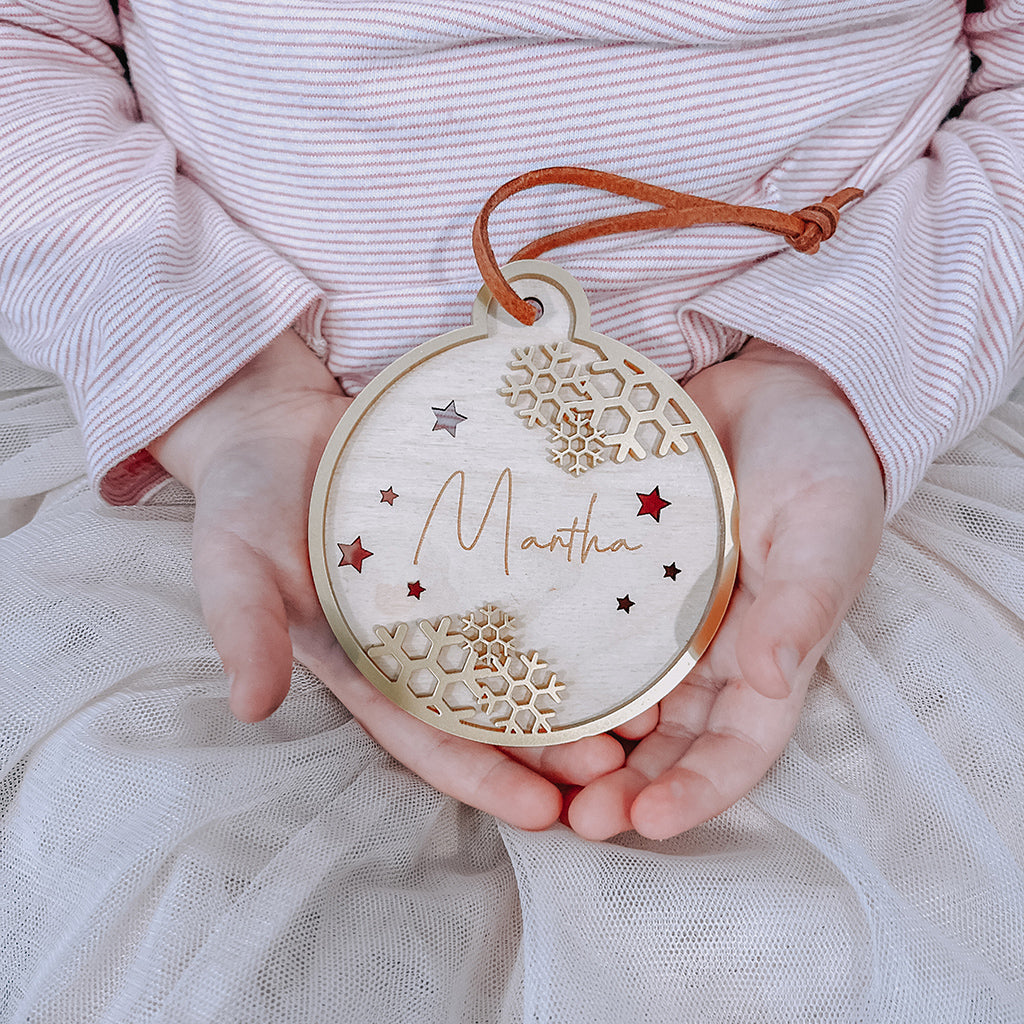 Snowflake Personalised Bauble