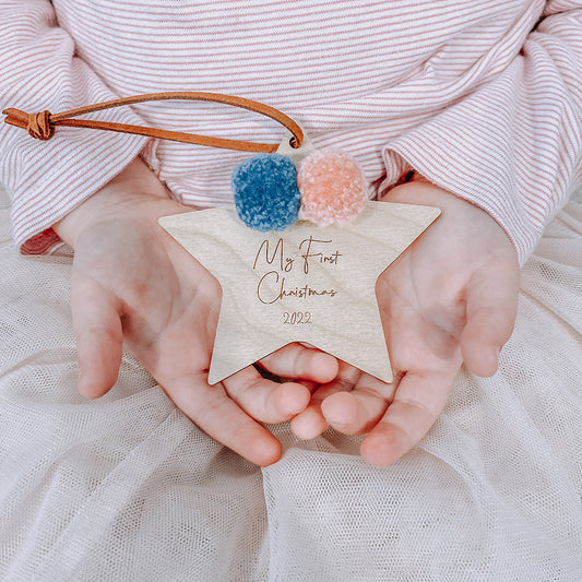 Pom Pom First Christmas Bauble