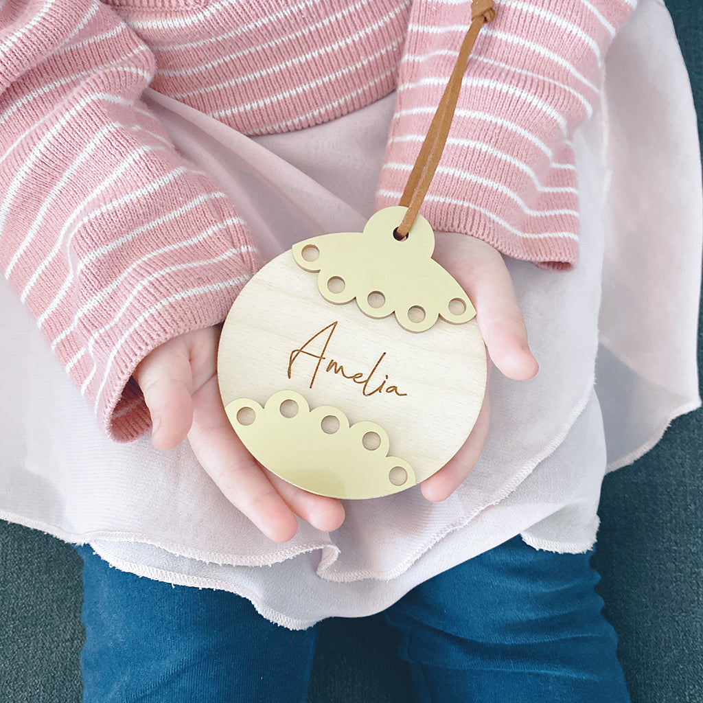 Coloured Name Bauble