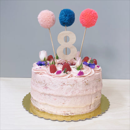 Small Number Cake Topper | Birthday Cake Topper | Rosie Meringue